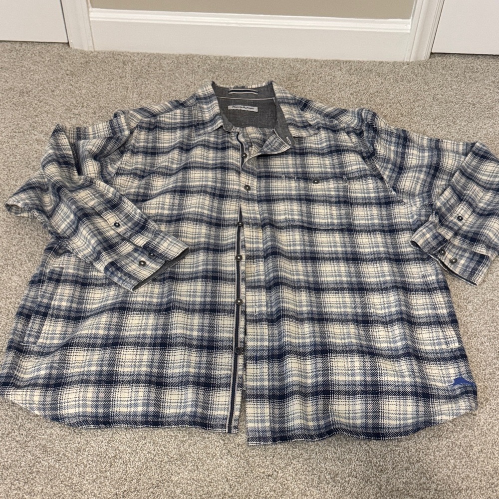 Tommy Bahama Plaid Light Shacket